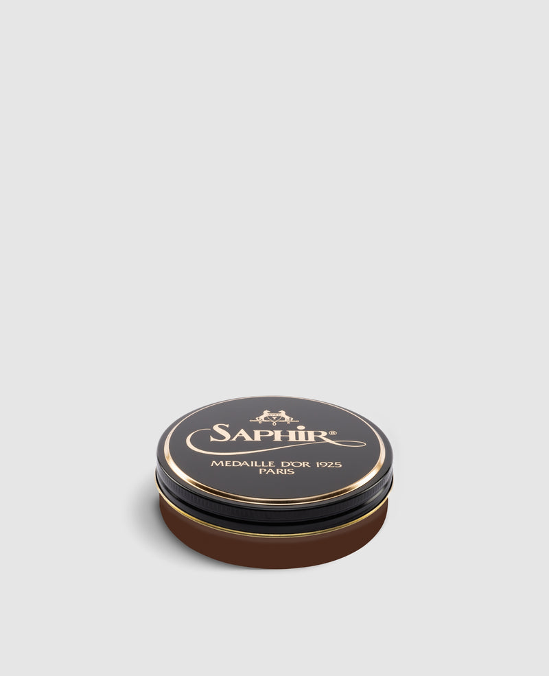 Pate de Luxe - Shoe polish for smooth leather - Medium brown