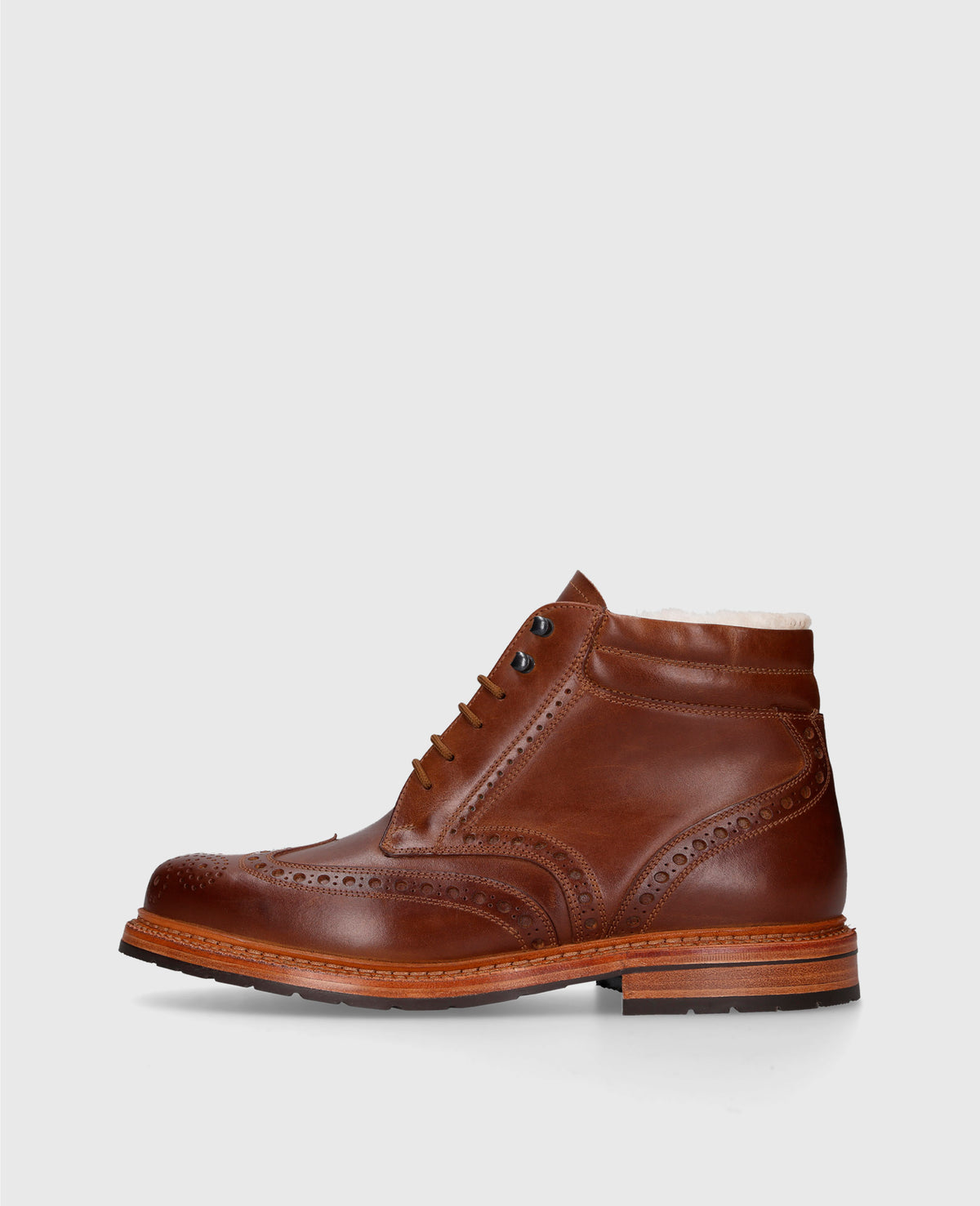 Generisch Winterstiefel Für Herren – Slip-on, Lederoptik, Rutschfest, Wasserabweisend, Vielseitige Outdoor-Casual-Schuhe, Braun