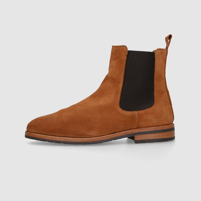 Leather ankle boots for men